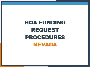 Hoa Funding Request Procedures Nevada