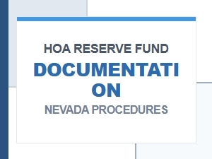 Hoa Reserve Fund Requirements Nevada Procedures